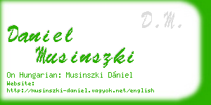 daniel musinszki business card
